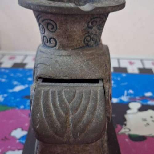 青銅古物鷄形煙灰缸堙盒火機