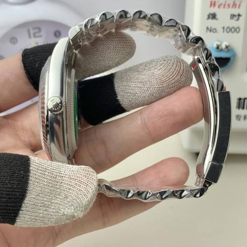 劳力士日志型薄荷绿41表盘126334