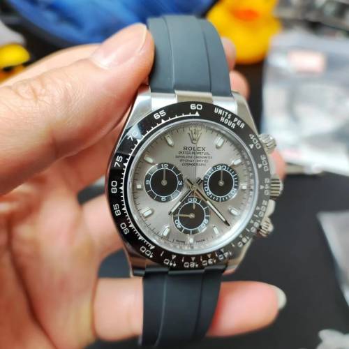 劳力士迪通拿水泥灰40表盘自动机械男士手表