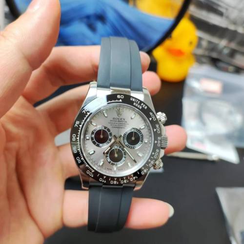 劳力士迪通拿水泥灰40表盘自动机械男士手表