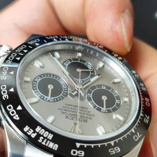 劳力士迪通拿水泥灰40表盘自动机械男士手表