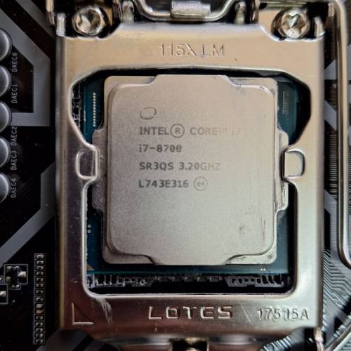 Intel Core i7 8700 CPU