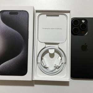 港行 電池100% iPhone 15 pro 1tb 黑色 90日保養 原裝無拆 wsapp 6497 6645 price