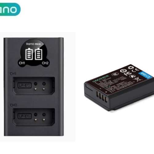 LLANO LP-E10 Rechargeable Lithium-ion Battery With LCD Display Dual USB-C