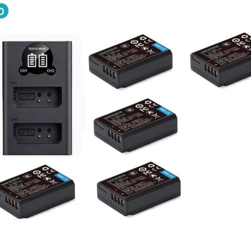 LLANO LP-E10 Rechargeable Lithium-ion Battery With LCD Display Dual USB-C