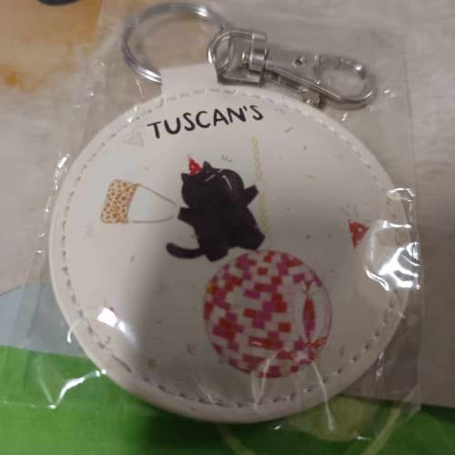 Tuscan's X Mocha 小黑貓派對鏡子鎖匙扣