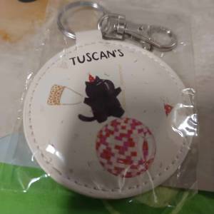 Tuscan's X Mocha 小黑貓派對鏡子鎖匙扣