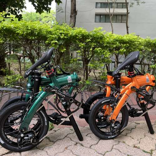 FNHON 1401 412 外3速 中空餅 鋁合金 折叠車 送水架前後蛙燈叮叮