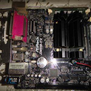 Asrock J3455B ITX主版內建 四核心CPU連4GB Ramx2 共8GB Window10Home