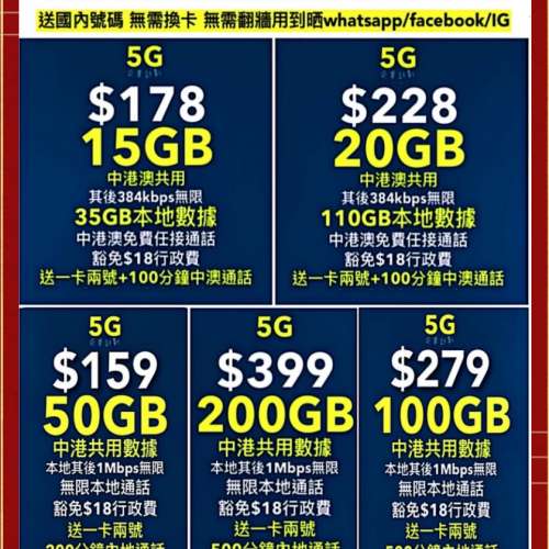 12月聖誕優惠💥中國移動💥轉台優惠💥