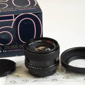 Contax 50mm f1.4  Carl Zeiss T* Planar MMJ 95% new ★☆★G-12 Hood full packing