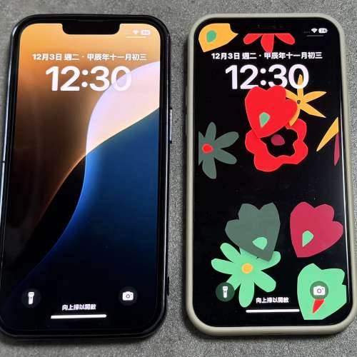 90％ new iPhone 12 Pro 256g and iPhone 13 128g 各一部