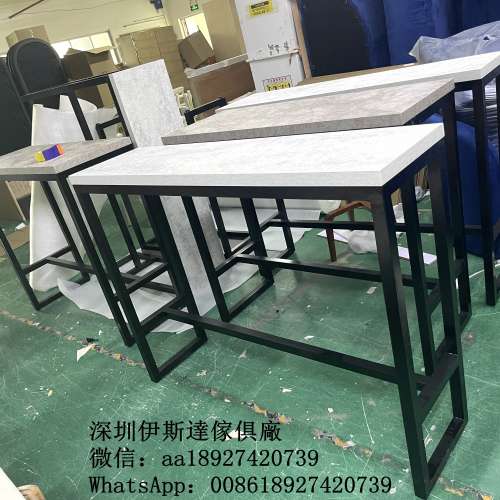 訂製酒吧用桌子，高吧枱訂造，奶茶店咖啡廳用高腳枱，高身枱，bar枱訂造，長條吧枱...