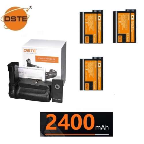 DSTE MB-N12 Vertical Battery Grip Set With Remote Control, EN-EL15C Battery