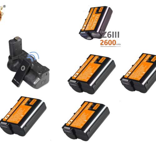 DSTE MB-N12 Vertical Battery Grip Set With Remote Control, EN-EL15CH 電池直倒