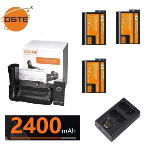 DSTE MB-N12 Vertical Battery Grip Set With Remote Control, EN-EL15C-H Battery