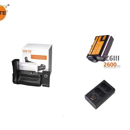 Battery Grip Set With Remote Control, EN-EL15C-H Battery and LCD Display USB-C