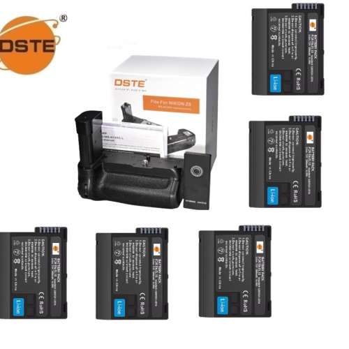 DSTE MB-N12 Vertical Battery Grip Set With Remote Control, EN-EL15 Battery 電...