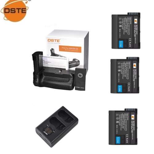 Battery Grip Set With Remote Control, EN-EL15 Battery and LCD Display Charger