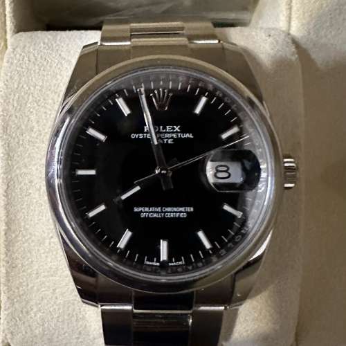 私人轉讓 正貨 Rolex 115200 黑面34mm