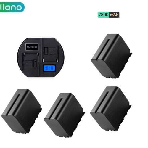 LLANO NP-F970 Sony L-Series Info-Lithium Battery Pack With QC3.0 LCD Charger