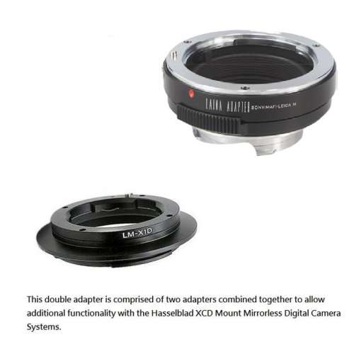 Lens Mount Double Adapter, Sony Alpha A  And Leica M To Hasselblad XCD 組合接環