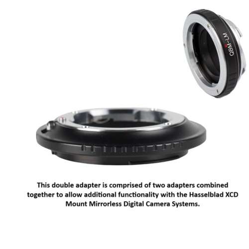 Lens Mount Double Adapter, SL35 And Leica M Rangefinder Lens To Hasselblad XCD