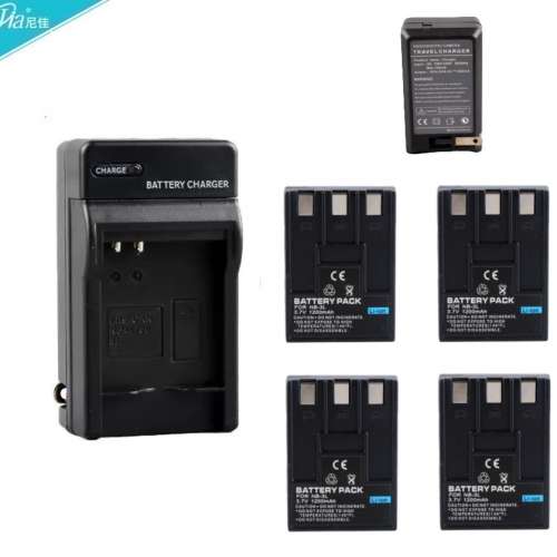 NIJIA NB-3L Lithium-Ion Battery Pack With Single-Bay Travel Battery Charger