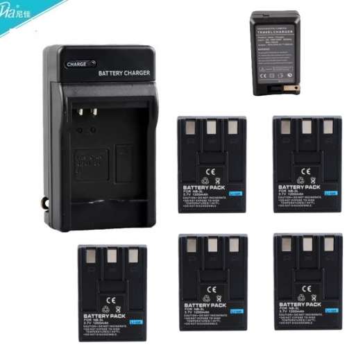 NIJIA NB-3L Lithium-Ion Battery Pack With Single-Bay Travel Battery Charger