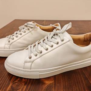 Thursdays Boot white leather sneakers US9.5