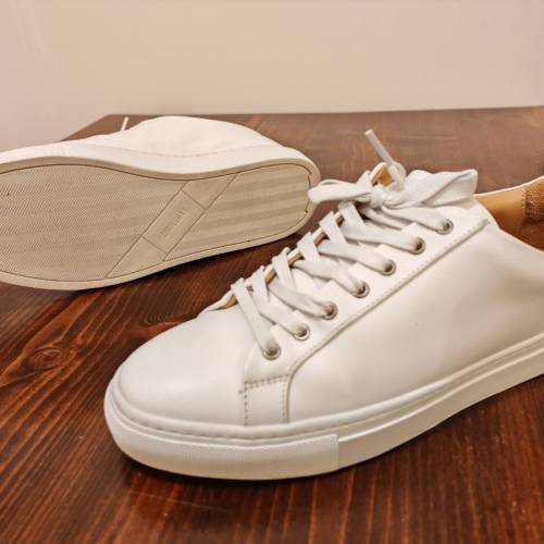Thursdays Boot white leather sneakers US9.5