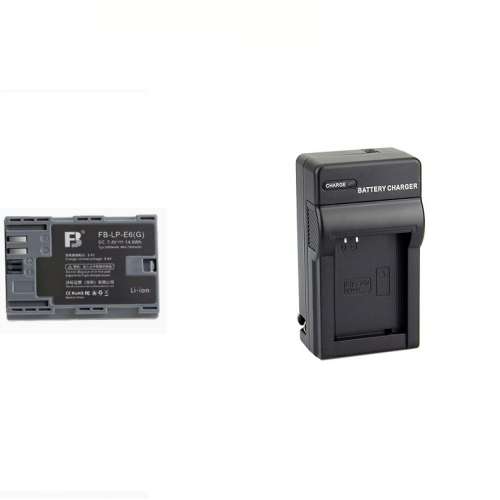 FB灃標 LP-E6 Lithium-Ion Battery Pack With Charger 代用鋰電池連充電機 (7.4V，...