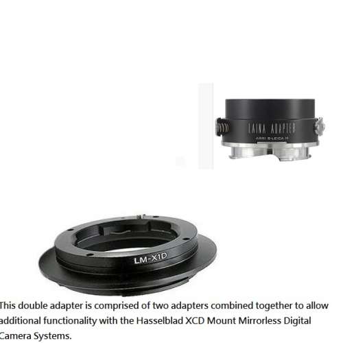 Arri Standard (Arri-S) Mount SLR Lens  and Leica M Lens To Hasselblad XCD