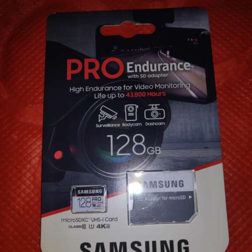 Samsung pro endurance microSDXC 記憶卡 128GB