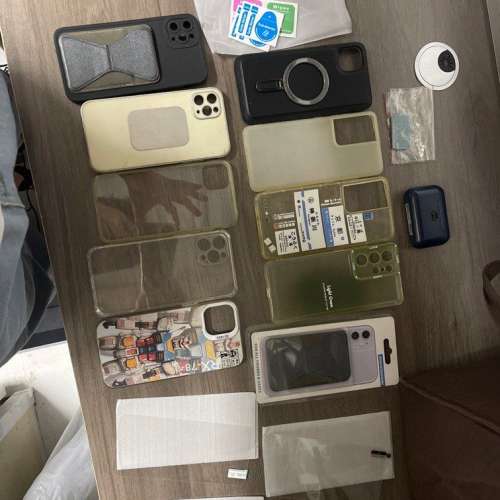 iPhone 11 12 pro Samsung 三星 電話透明矽膠皮套手機殼 支架 鏡面 cases  保護膜 m...