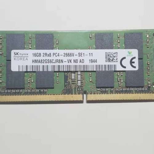 SKhynix 16GB 2RX8 PC4 2666V RAM