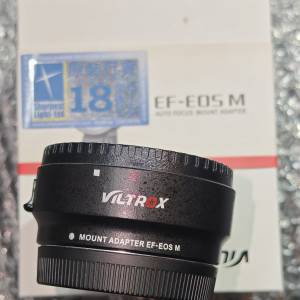 Viltrox EF - EOS M Mount 自動對焦環 Canon EF TO EFM