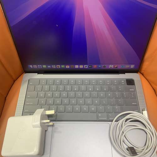 99%New MacBook Pro 14吋 2021年 M1 Pro 16+512SSD 太空灰色 香港行貨 有配件 首選超...