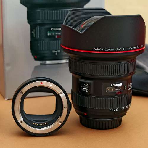 99%新 Canon EF 11-24mm f/4 L USM + Mount adapter EF EOS R