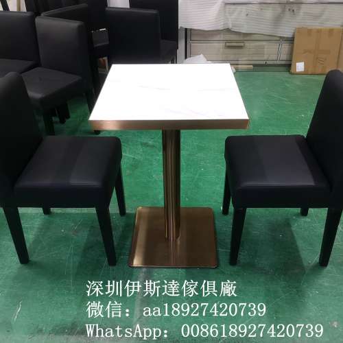桌椅訂造工廠，西餐廳椅子，不鏽鋼包邊餐桌，火鍋店枱櫈定做，人造石餐枱，餐桌定做...