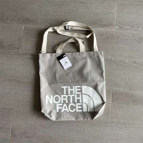 （全新）日本 The North Face 淺灰淺粉紅色帆布 手挽 斜咩袋