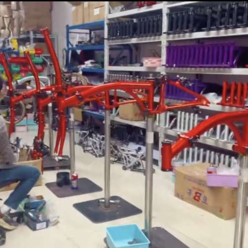 新色火焰紅清漆 2024 ACEOFFIX 升級PRO版 5速 16吋349 鋁合金國布 鋁布 折叠車 送叮...