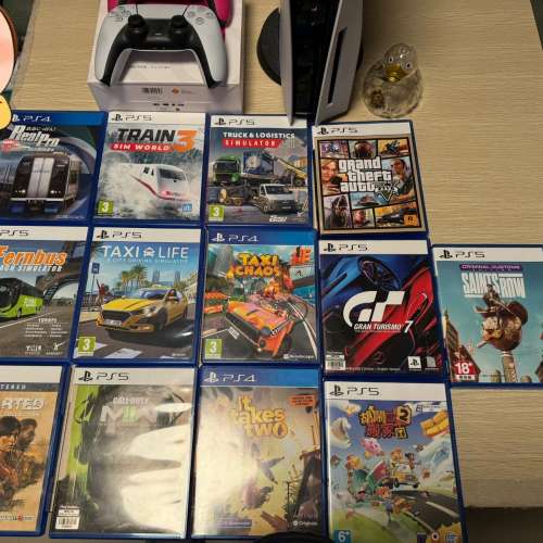 95%成新 PS5 500GB 光碟版 2個正廠手制 行貨 全套賣 !!