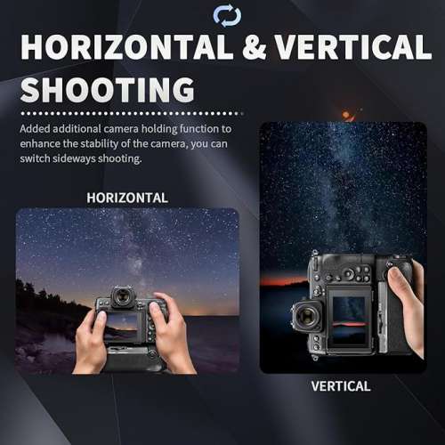 DSTE MB-N12 Vertical Camera Battery Grip Compatible with Nikon Z8 Camera 電池手...