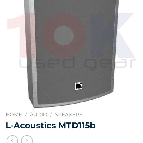 L-Acoustics 15吋同軸喇叭  $9000隻