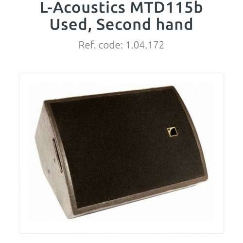 L-Acoustics 15吋同軸喇叭  $9000隻