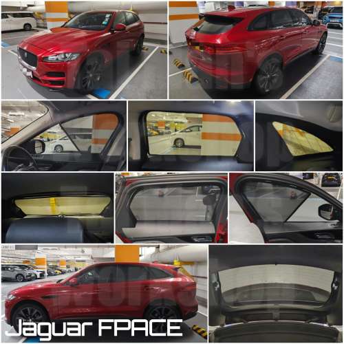 Jaguar Fpace 全車防曬磁石窗網