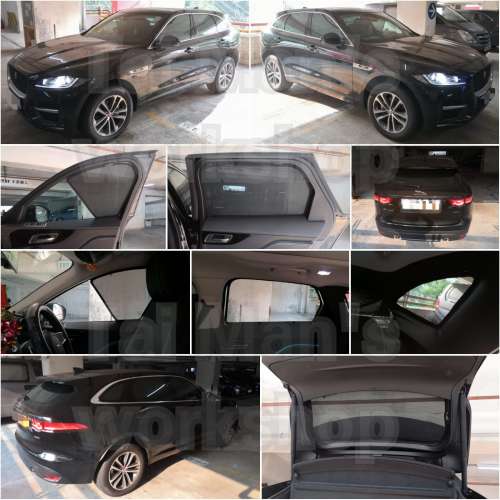 Jaguar Fpace 全車防曬磁石窗網