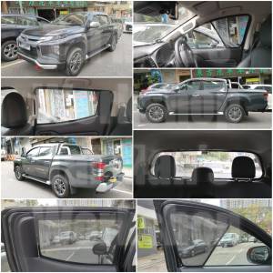 Mitsubishi L200 PICKUP 全車防曬磁石窗網