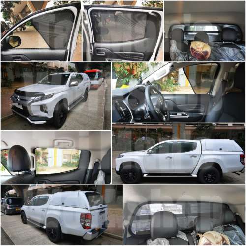 Mitsubishi L200 PICKUP 全車防曬磁石窗網